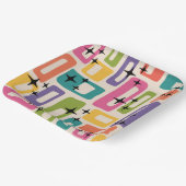 Retro Mid Century Modern Papieren Bordje (Gebogen)