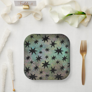 Retro Mid-Century Modern Papieren Bordje