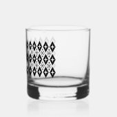 Retro Mid Century Modern Starburst Patroon Whisky Glas (Links)
