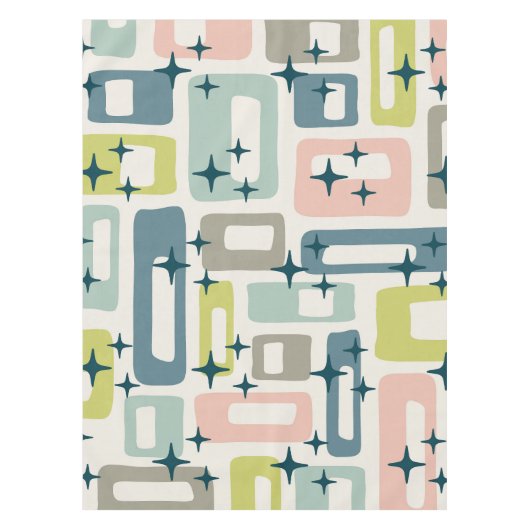 Retro Mid Century Modern Tafelkleed (Voorkant)