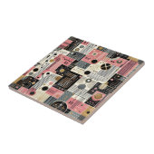 Retro Mid Century Modern Tegeltje (Zijkant)