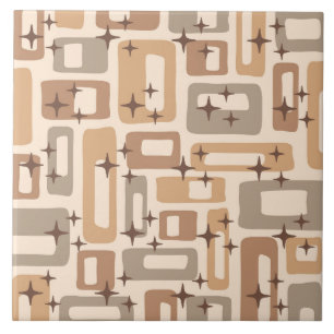 Retro Mid Century Modern Tegeltje