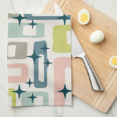 Retro Mid Century Modern Theedoek (Quarter Fold)