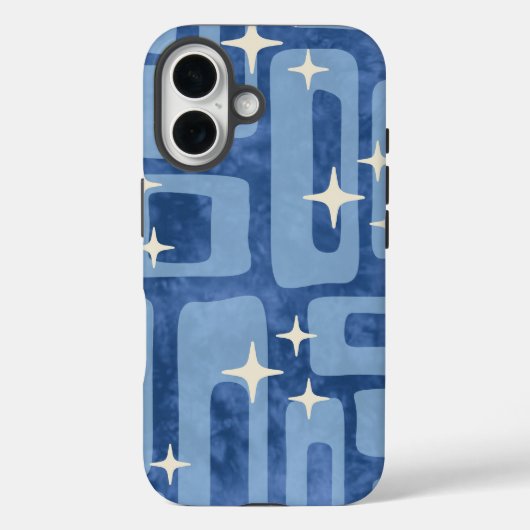 Retro Mid Century Modern Tie Dye Abstract Pattern Case-Mate iPhone Case (Achterkant)