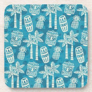 Retro Mid Century Modern Tiki Patroon Bier Onderzetter