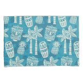 Retro Mid Century Modern Tiki-patroon Kussensloop (Voorkant-Rechts)