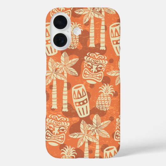 Retro Mid Century Modern Tiki Pattern Case-Mate iPhone Case (Achterkant)