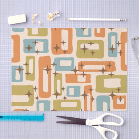 Retro Mid Century Modern Tissuepapier (Craft)