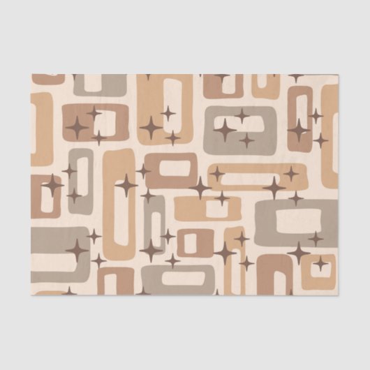 Retro Mid Century Modern Tissuepapier (Voorkant)