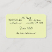 Retro Mid Century Modern Visitekaartje (Achterkant)