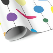 Retro Mid Century Modern Wrapping Paper Cadeaupapier (Rol Hoek)