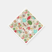 Retro Mid Century Modern Xmas servetten (Hoek)
