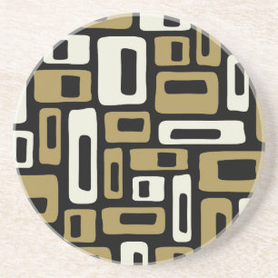 Retro Mid Century Modern Zandsteen Onderzetter
