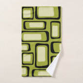 Retro Mid-Century Moderne Abstrait (Serviette à main)