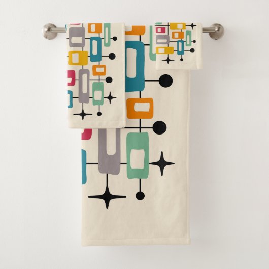 Retro Mid-Century Moderne Abstrait (En situation)
