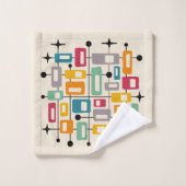 Retro Mid-Century Moderne Abstrait (Gant de toilette)