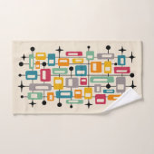 Retro Mid-Century Moderne Abstrait (Serviette à main)