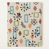Retro Mid-Century moderne Atomique Abstrait Motif (Dos)