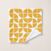Retro Mid Century moderne Jaune (Gant de toilette)