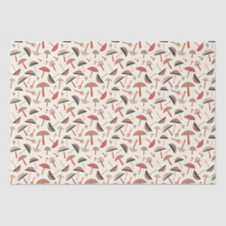 Retro Mid-Century Mushrooms geïnspireerd op de Nat Tissuepapier