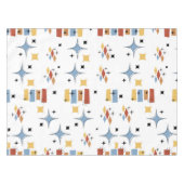 Retro Mid-Century Starburst Tafelkleed (Voorkant (Horizontaal))