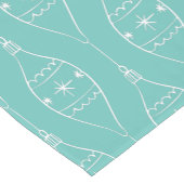 Retro Mid Century Turquoise Korte Tafelloper (Hoek)