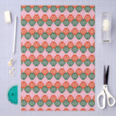 Retro Mid Mod Atomic Pattern Pink Green Christmas Tissuepapier (Craft)