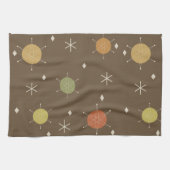 Retro Mid Mod Starburst Sky Veelkleurige Theedoek (Horizontaal)