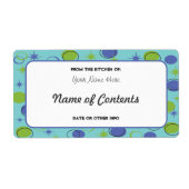 Retro Midcentury Modern Canning Jar Label (Voorkant)