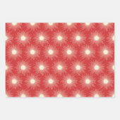 Retro Midcentury Moderne Kerstuitbarstingen Inpakpapier Vel (Voorkant)