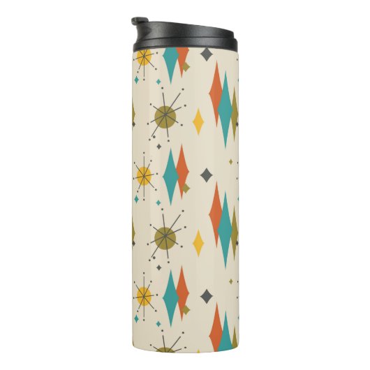 Retro  middeleeuwse atoomruimtetijd thermosbeker (Geroteerd rechts)