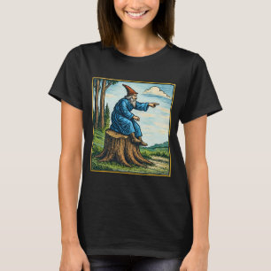 Retro Middeleeuwse Slakkenruiter Fantasy T-shirt