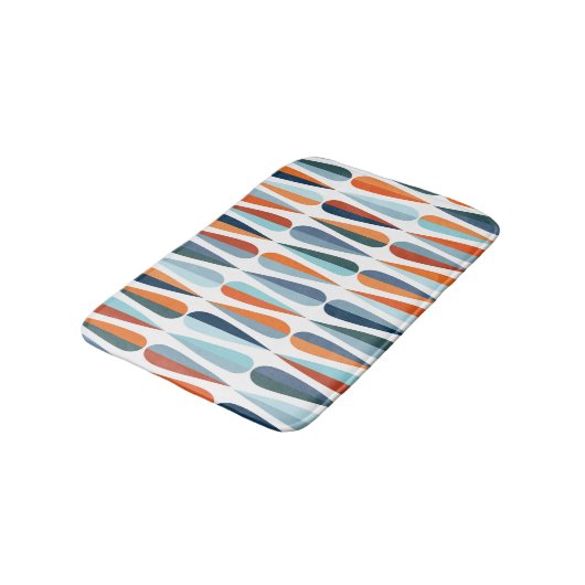 Retro midden-eeuw, dalingspatroon. badmat (Gekanteld)