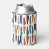 Retro midden-eeuw, dalingspatroon. blikjeskoeler (Blikje Voorkant)