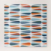 Retro midden-eeuw, dalingspatroon. legpuzzel (Horizontaal)