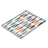 Retro midden-eeuw, dalingspatroon. notitieboek (Linkerzijde)