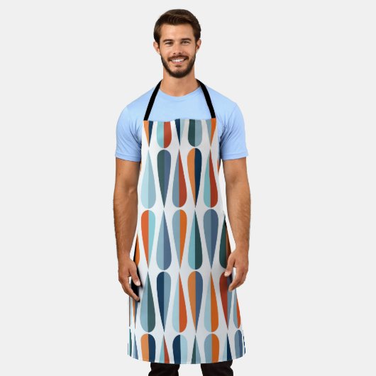 Retro midden-eeuw, dalingspatroon. schort (Gedragen)