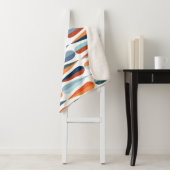 Retro midden-eeuw, dalingspatroon. sherpa deken (In situ)