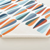 Retro midden-eeuw, dalingspatroon. sherpa deken (3/4)