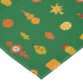 Retro Midden-Eeuw Moderne Kerst Iconen Tafelkleed (Gekanteld)