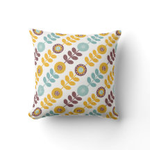 retro midden - eeuw tan bladeren patroon 2