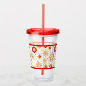 Retro Midden-eeuws modern design Acryl Drinkbeker (Rechts)