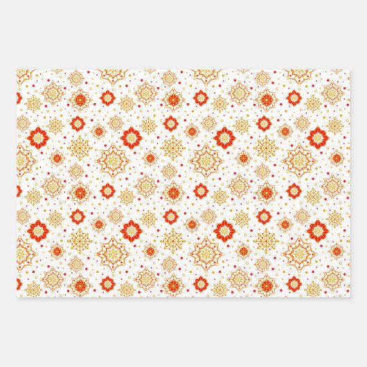 Retro Midden-eeuws modern design Inpakpapier Vel (Voorkant)