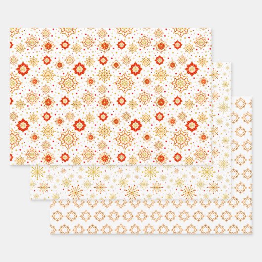 Retro Midden-eeuws modern design Inpakpapier Vel (Set)