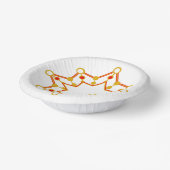 Retro Midden-eeuws modern design Papieren Kommen (Gebogen)