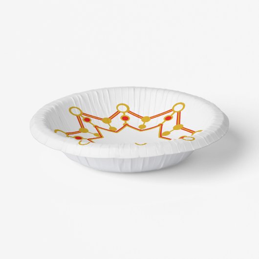 Retro Midden-eeuws modern design Papieren Kommen (Gebogen)