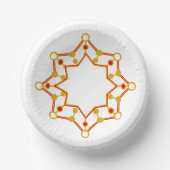 Retro Midden-eeuws modern design Papieren Kommen (Voorkant)