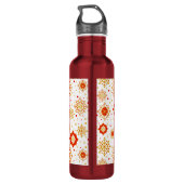 Retro Midden-eeuws modern design Waterfles (Achterkant)