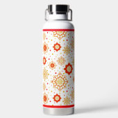 Retro Midden-eeuws modern design Waterfles (Achterkant)