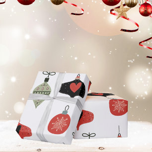 Retro Midden Eeuwse Kerst Inpakpapier